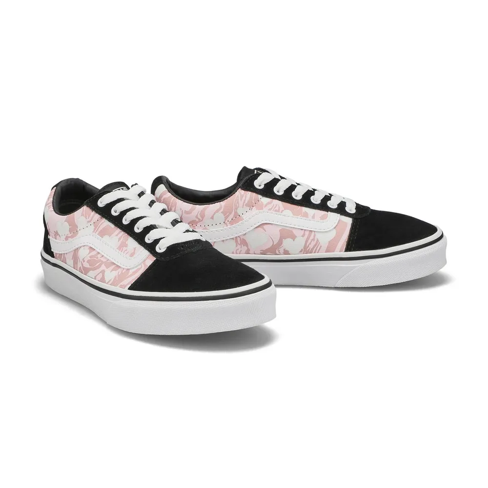 Soft Moc Girls Ward Marble Hearts Sneaker - Pink