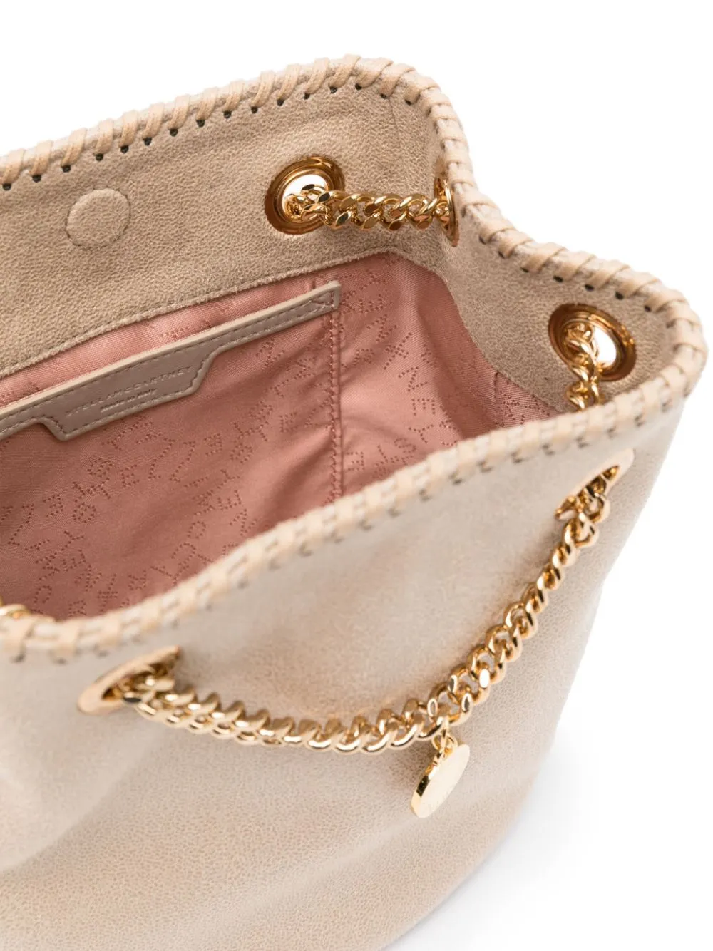 STELLA MCCARTNEY Mini Vegan Shaggy Deer Bucket Handbag