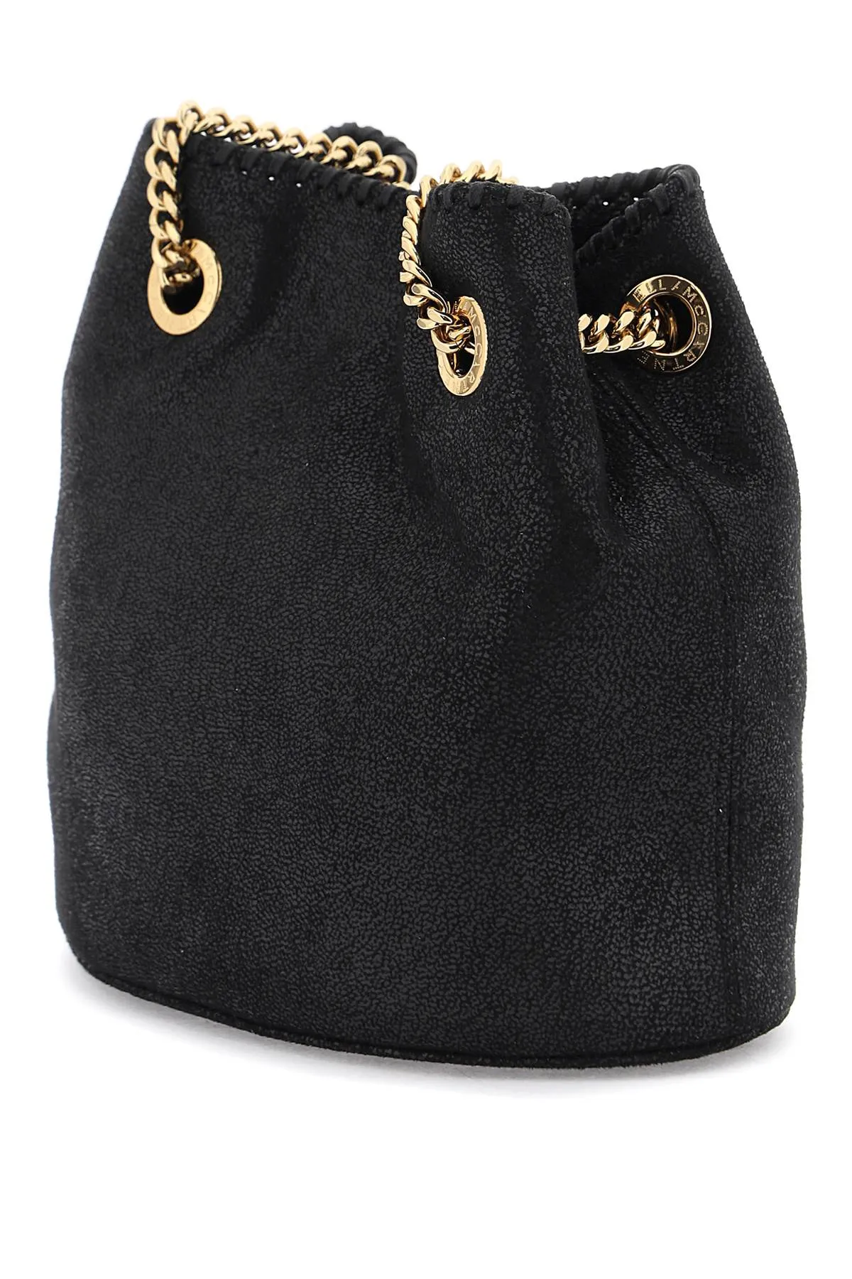 STELLA MCCARTNEY Mini Vegan Shaggy Deer Bucket Handbag