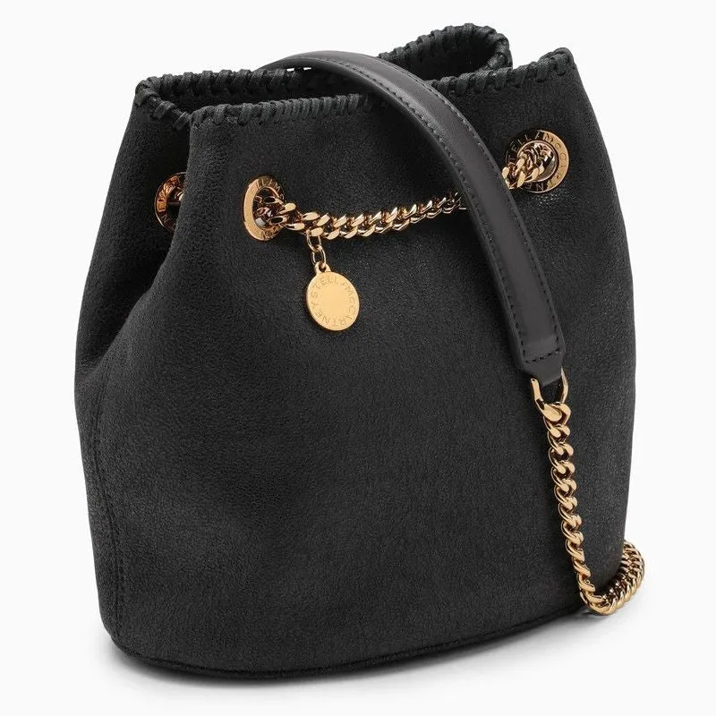 STELLA MCCARTNEY Mini Vegan Shaggy Deer Bucket Handbag