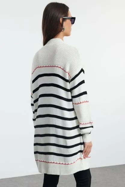 Striped Basic Knit Sweater