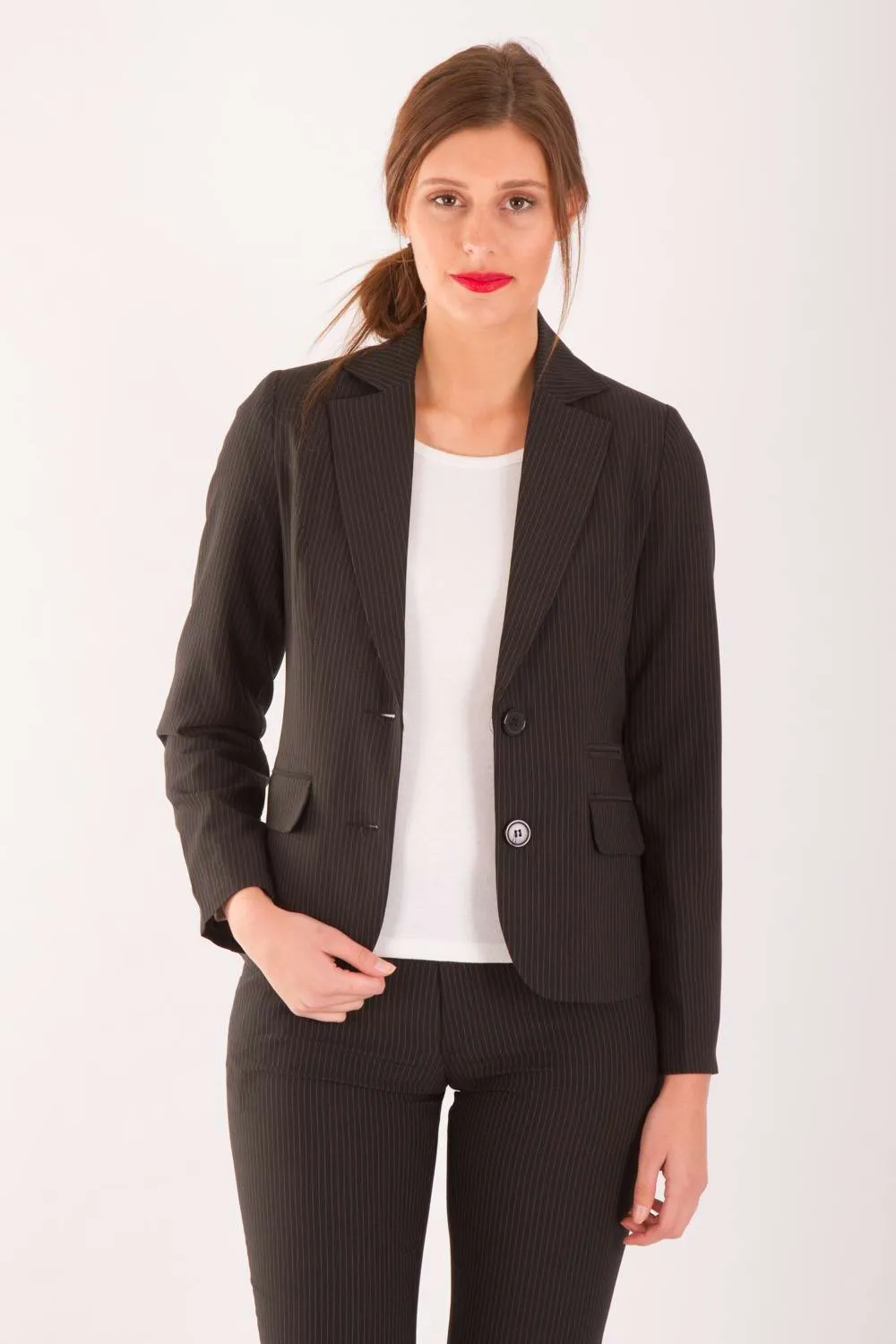 Striped fitted jacket (AJKT213)