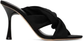 Studio Amelia Black Loop 90 Heeled Sandals