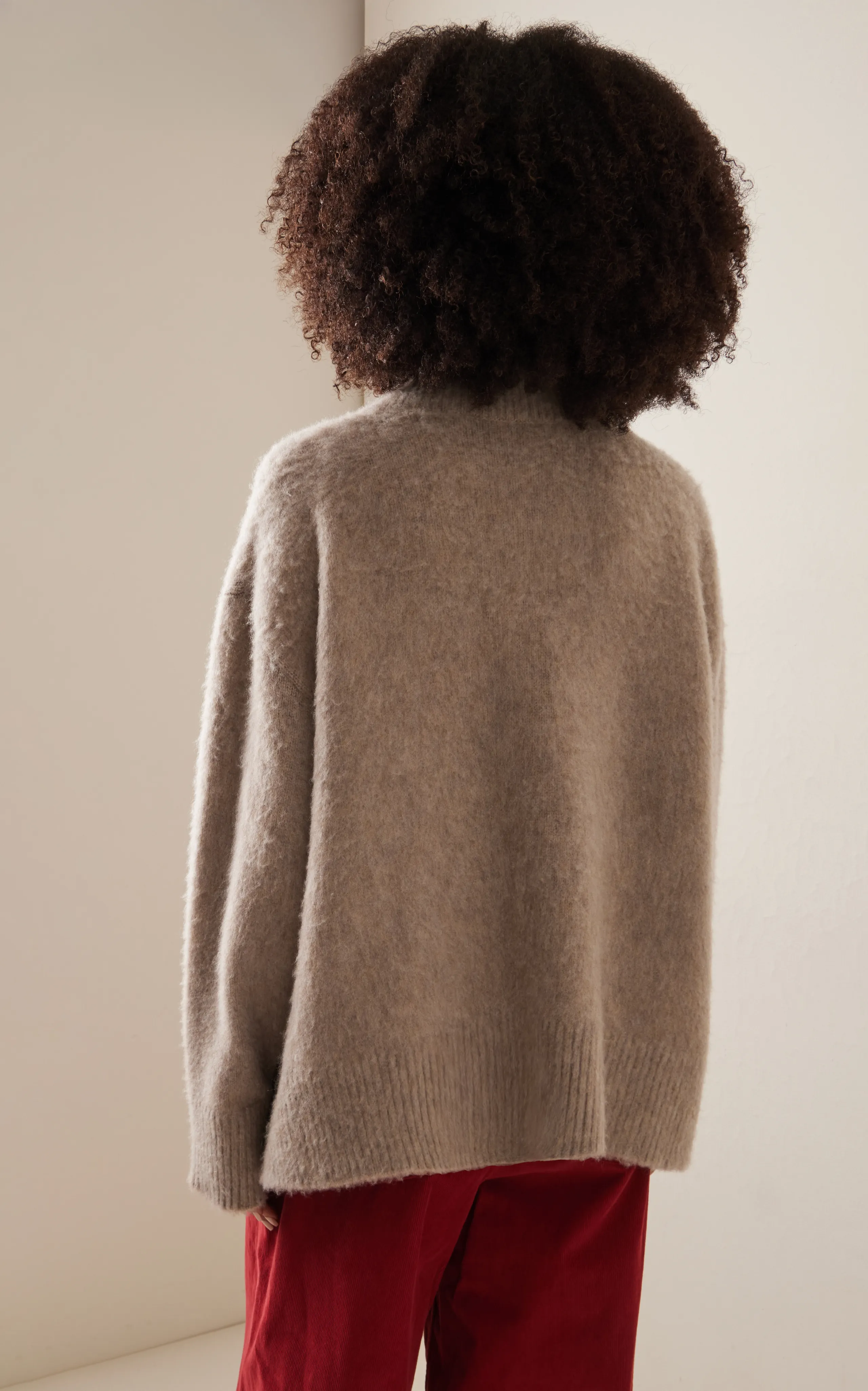 The Row Fayette Oversized Brushed-Cashmere Sweater