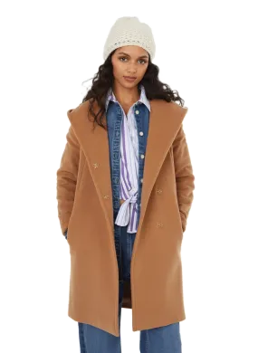 THE SOCIAL SUNDAY  Wool-blend coat - Brown