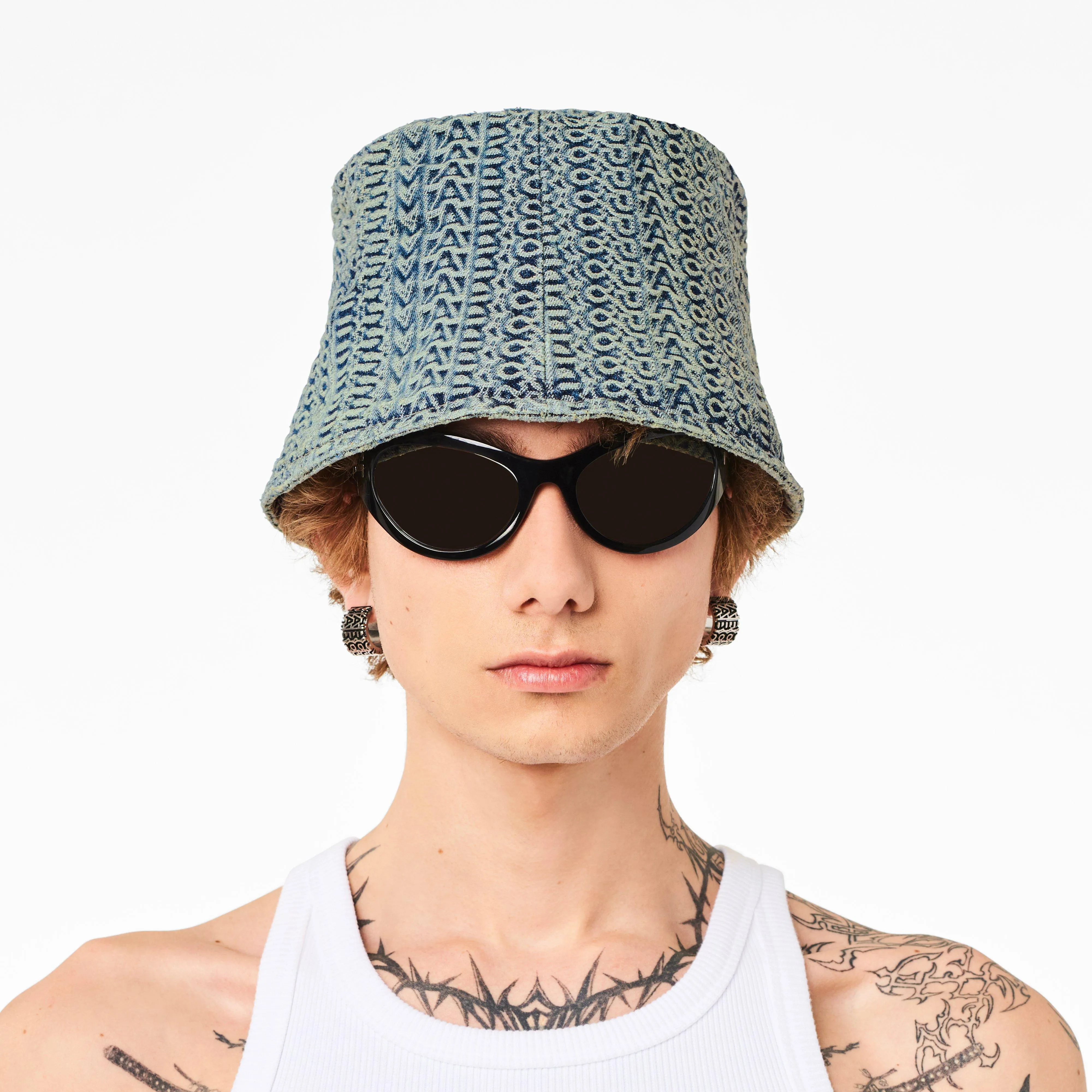 The Washed Monogram Denim Bucket Hat