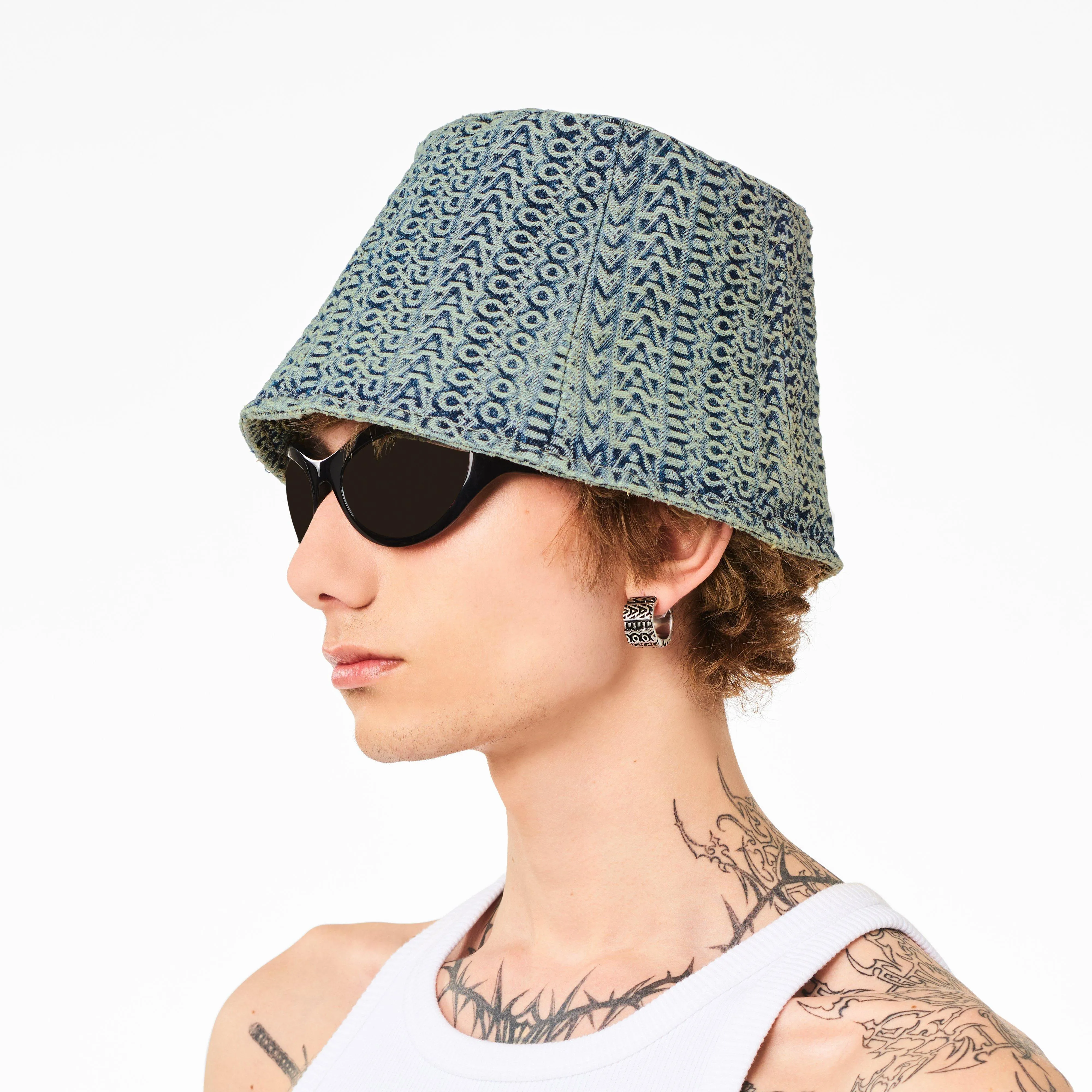 The Washed Monogram Denim Bucket Hat