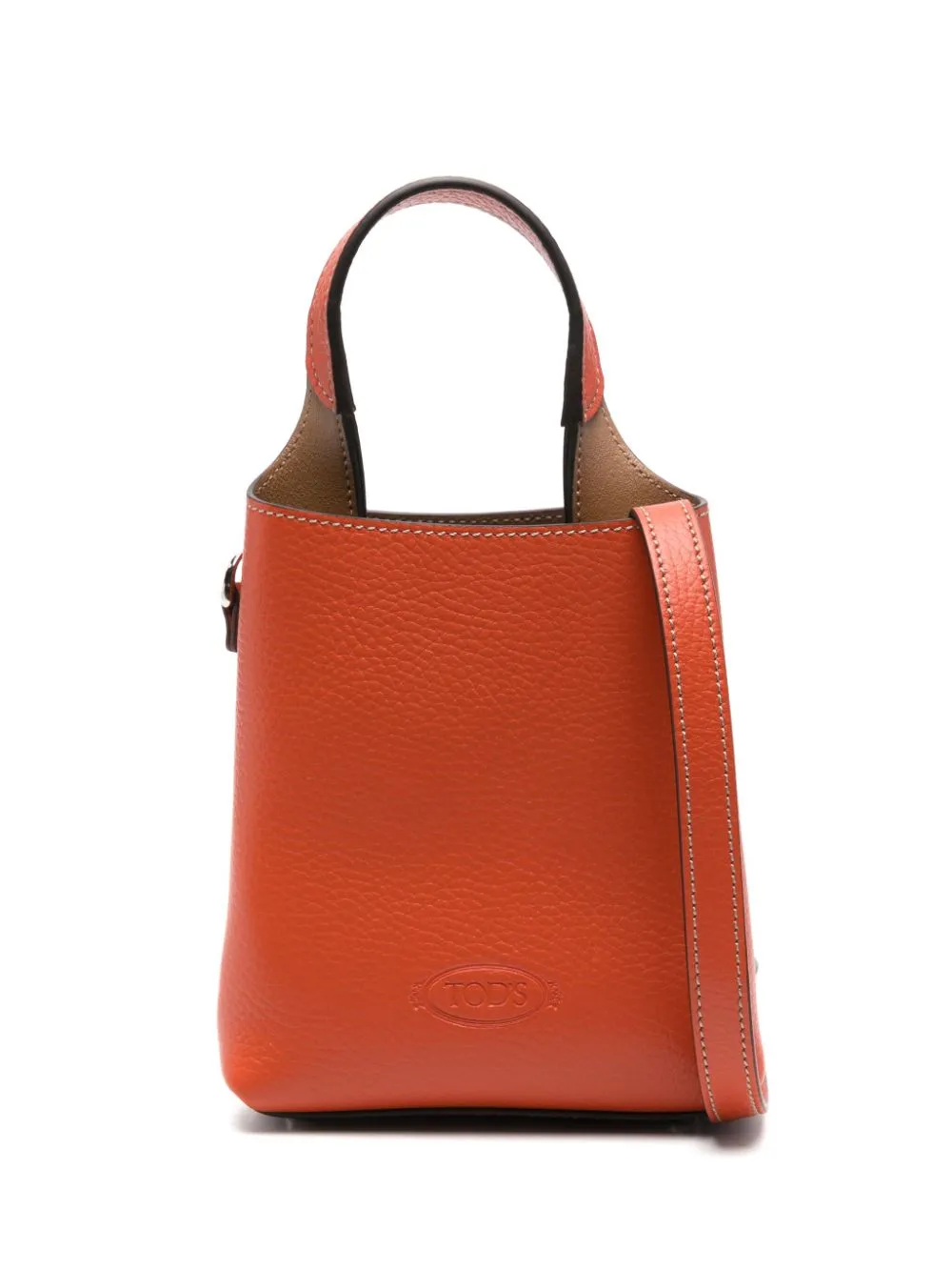 Tod's mini leather tote bag - Orange