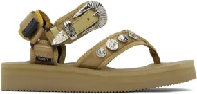 Toga Pulla Beige Suicoke Edition Tono Sandals