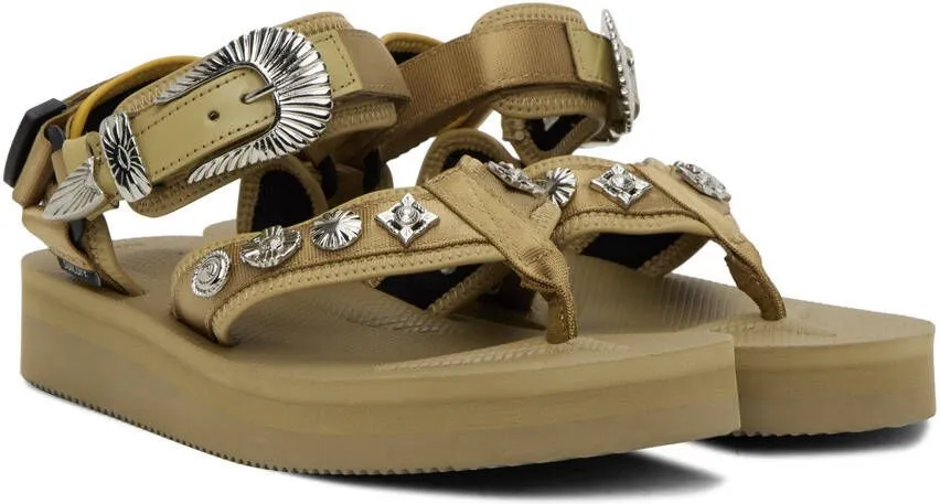 Toga Pulla Beige Suicoke Edition Tono Sandals