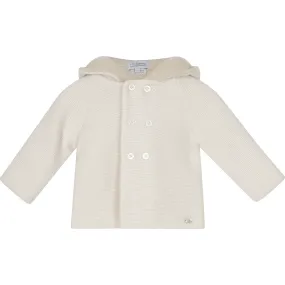 Trotters London Teddy Coat, Off White