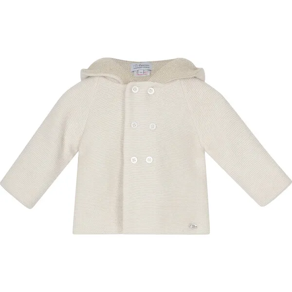 Trotters London Teddy Coat, Off White