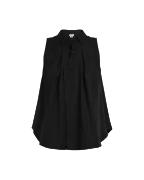 Waistband Collar Blouse