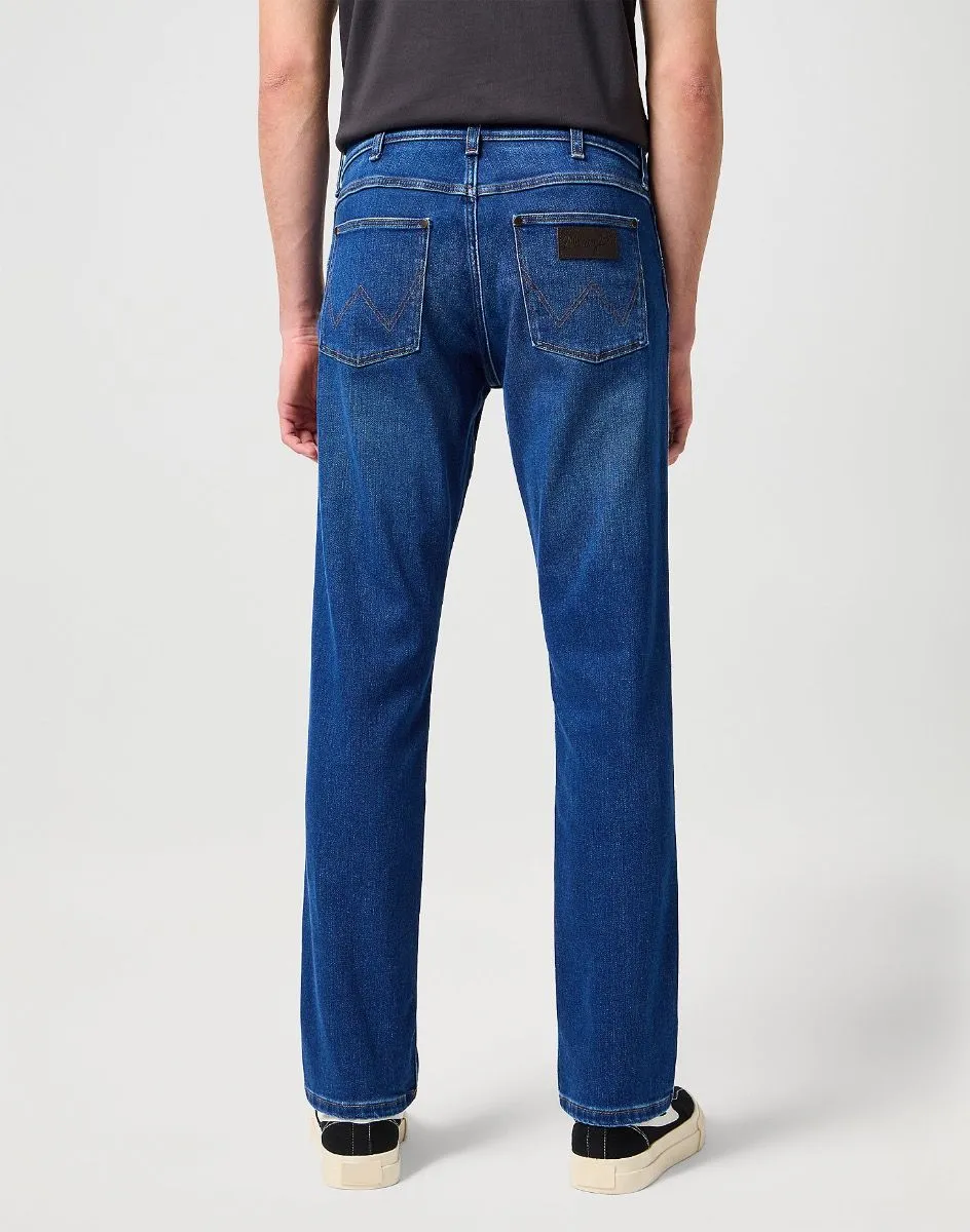 Wrangler Greensboro Straight Denim Jeans Olympia