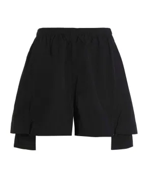 Y-3 Classic Light Shell Asymmetric Hem Shorts