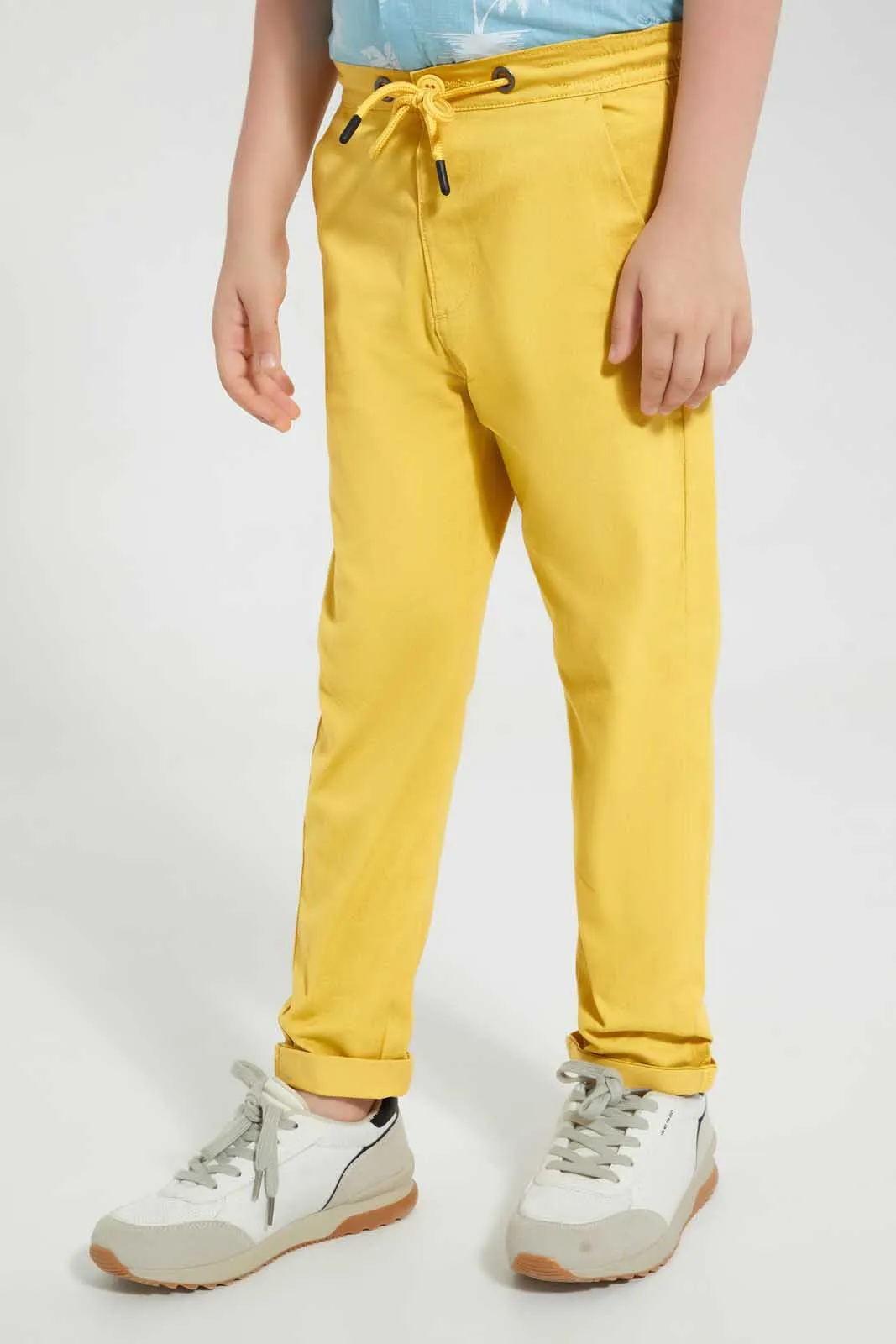 Yellow Pull On Trouser