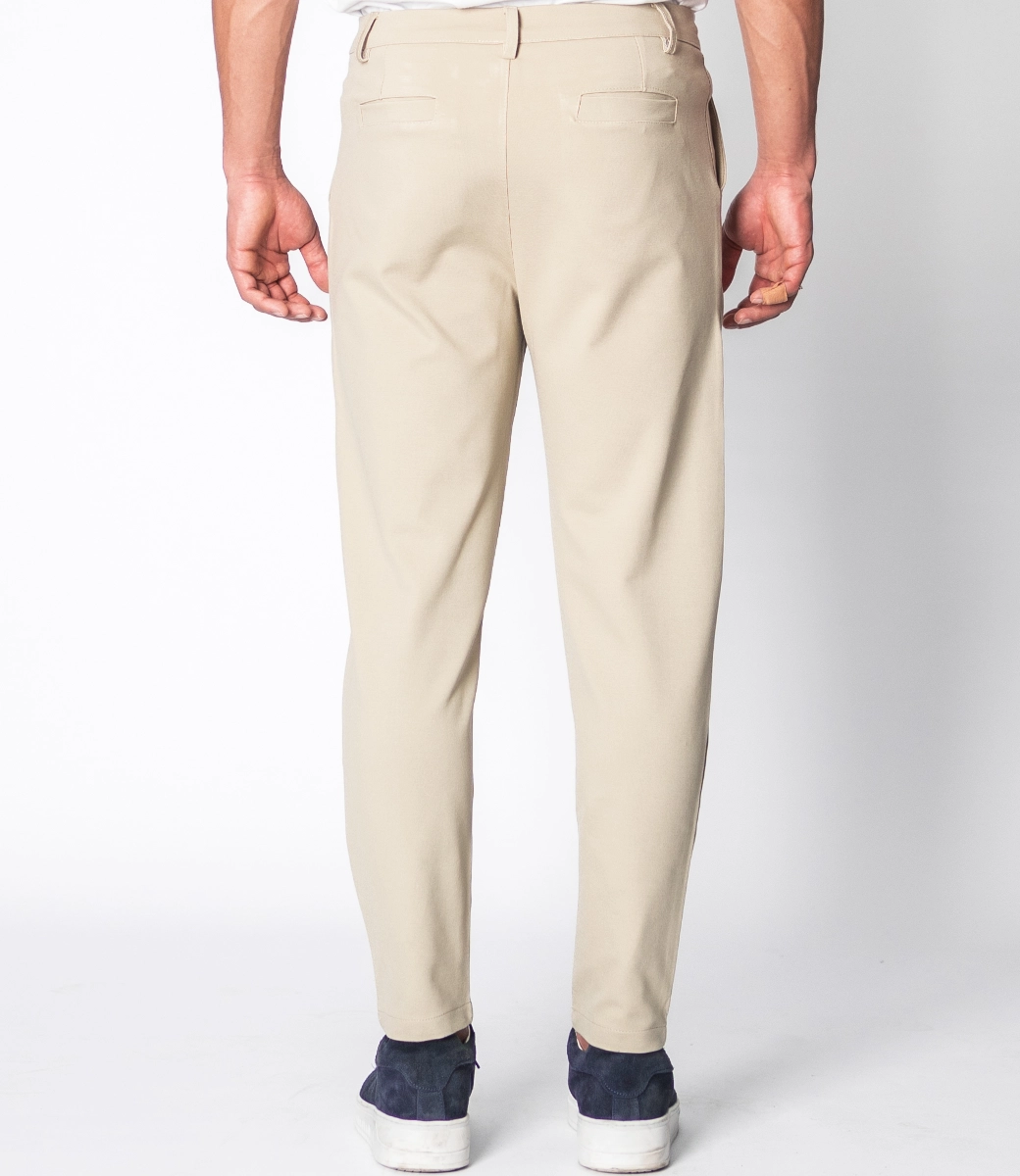 Zumo Slim Fit Pants VALERIO-PM-LONG Sand